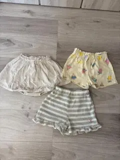 【3着セット】ベビー ショートパンツ