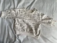 H&M オーガニックコットン 動物柄トレーナー 1-2M