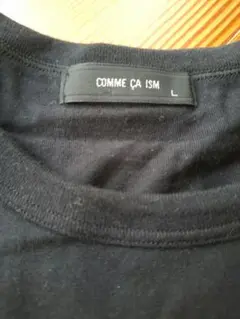 COMME CA ISM ブラック 半袖Tシャツ 　Lサイズ
