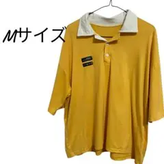 美品　半袖ポロシャツ　イエロー　Mサイズ　大きめ
