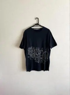 LANVIN ランバン　ルカ期　ランウェイモチーフプリントTシャツ M BLK
