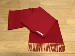 BURBERRY バーバリー マフラー カシミア100% レッド 美品 無地