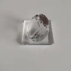 クリスタルガラス ダイヤモンド型オブジェ