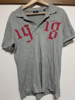 DIESEL グレー ポロシャツ Mサイズ