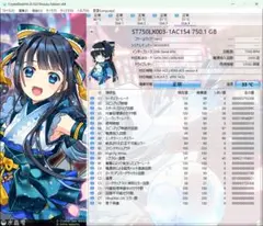 2.5インチHDD３台セット（750GB+500GB+500GB)
