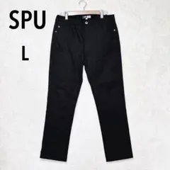 SPU ストレート L カジュアルパンツ 無地 シンプル 定番 メンズ コットン