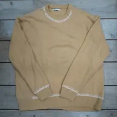 ZARA ザラ ニット ベージュ 長袖 XL 7-178