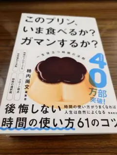 このプリン、いま食べるか?ガマンするか?