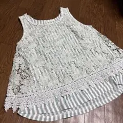 Axes Femme レース装飾　タンクトップ