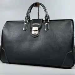 【極美品】ピエールカルダン　ダレスバッグ　ボストンバッグ　シボ　ブラック