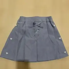 ハート刺繍付きスカパン 130