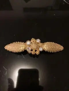 ★ゴールド バレッタ お花モチーフ★