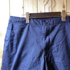 SS4325 ユニクロ tomas maier チノ ハーフパンツ 紺 XL