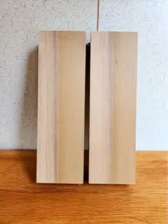 朴　短材　4.2㎝×7.4㎝×24㎝　2本セット