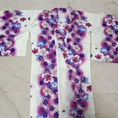 浴衣　花柄　《新品‼️未使用品》お祭り花火大会に‼️ ピンク　紫　白　青