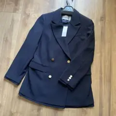 即完 新品タグ付き ココディール ロングダブルジャケット 25AW