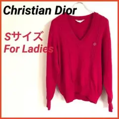 美品❣️ Christian Dior レディース スポーツ Vネック ニット S