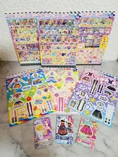 【BANDAI】アイカツ ステッカー＆ミニトレーディングカードセット