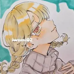 手描きイラスト アナログイラスト 女の子　オリジナル　コピック