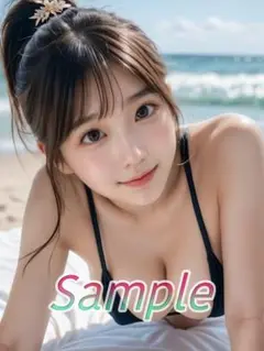 1点物 可愛い A4 AI 美女 ポスター 水着 グラビア 爆乳 巨乳 U371
