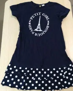 Petit エッフェル塔プリント ワンピース 150