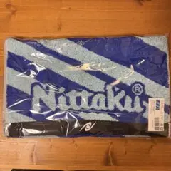 新品未開封 卓球タオル 青色ベース Nittaku