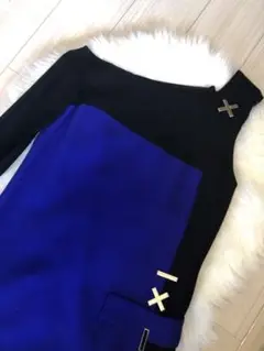 【美品】versace 膝丈ワンピース