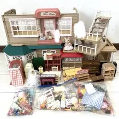 シルバニア　まとめ売り　パン屋さん　仕立て屋さん　木もれ日のお部屋　小物　人形