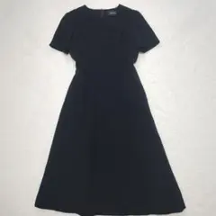 東京ソワール social time 礼服 冠婚葬祭 半袖 ワンピース 7号 S