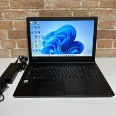 東芝ノートPC SSD メモリ8GB Blutebooth有 オフィス2024年