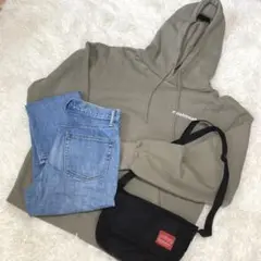 【セット売り】muahmuah パーカー 裏起毛 ユニクロ デニム ダメージ