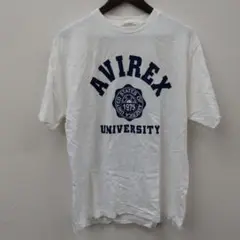 (15) AVIREX プリント Tシャツ ホワイト