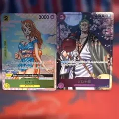 ワンピース おナミ ゾロ トレーディングカードセット