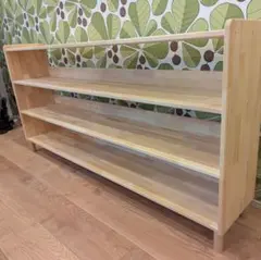 木製棚　絵本棚　本棚✨ウッドシェルフ　ハンドメイド　モンテッソーリ
