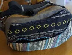メキシカンドビー柄　ボストンバッグ