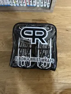 パーソナルレコード　PR　エルボーラップ　オールブラック色　トレーニング　筋トレ パーソナルレコード PR エルボーラップ オールブラック色
