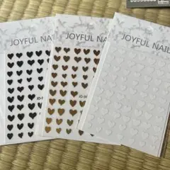 JOYFUL NAIL ハートネイルシール 3色セット