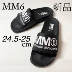 MM6 Maison Margielaマルジェラ ロゴ入りフラットサンダル 25