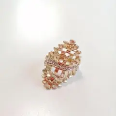 新品!ゴールド リング レディース ジルコニア 指輪 ピンク ジュエリー
