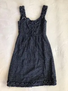 シャネル ツイード チェック ワンピース