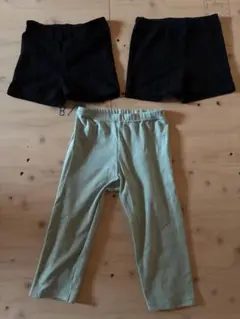 UNIQLO 120㎝スパッツとオーバーパンツ3点セット