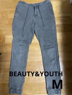 BEAUTY&YOUTHグレー ジョガーパンツ Mサイズ
