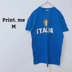 Print. me Tシャツ　イタリア　プリント　ロゴ　コットン100 M