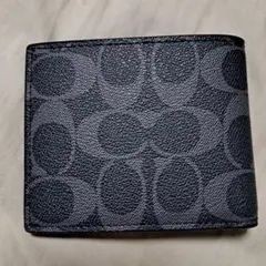 COACH ダークグレー 折り財布