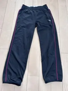 ミッキーのハートロゴ スポーツパンツ 黒