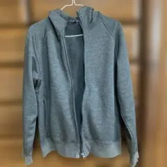 UNIQLO ヒートテックボアスウェットフルジップ パーカー M ダークグレー