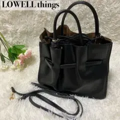 極美品✨LOWELL things Swell 2WAYギャザーオープントート