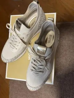MICHAEL KORS ホワイト スニーカー 25.0