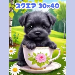 No.1217 ダイヤモンドアートキット スクエア 犬