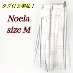 【タグつき美品◎】ノエラ シアーチェックスカート　ピンクM